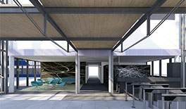 Entwurfsplanung Foyer und Cafe  - FMG -  Tina Assmann