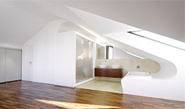 Dachgeschossausbau - München-Solln - Gesamteindruck des ausgebauten Raumes - Tina Assmann