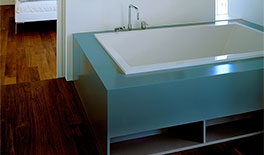 Dachgeschossausbau - München-Lehel - Masterbad angrenzend an Schlafzimmer - Tina Assmann